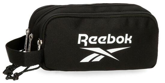Estuche tres compartimentos Unisex Reebok Boston 10cm Azul
