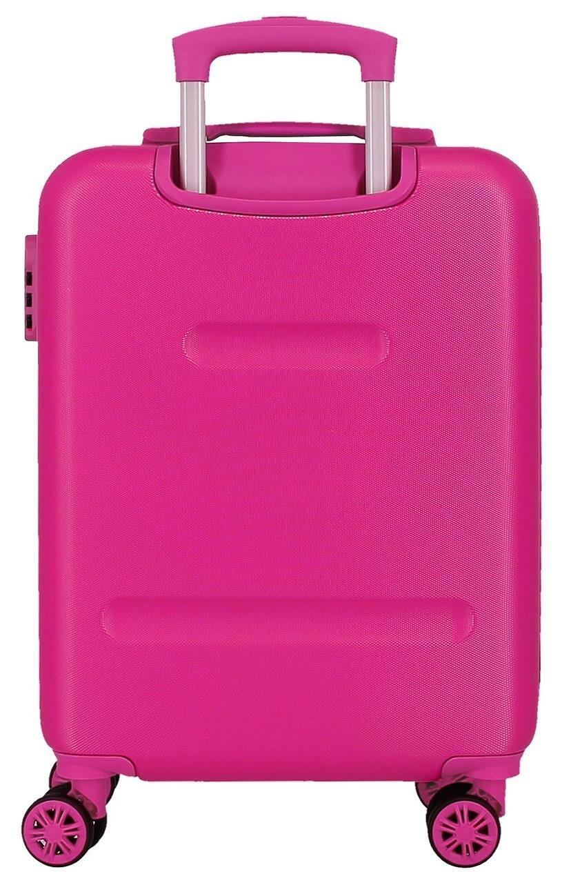 Maleta de cabina ABS rígida Reebok Maveryck 55cm 34L Blanco/Fucsia 2/5