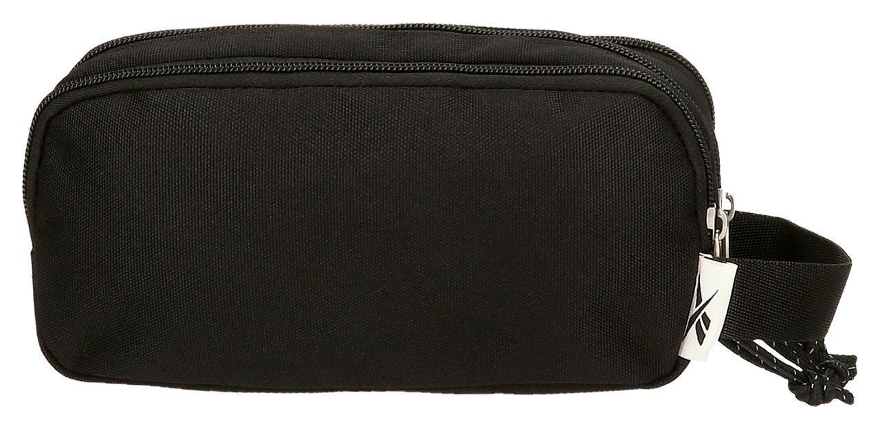 Estojo de três compartimentos Unisex Reebok Boston 10cm Preto 2/5