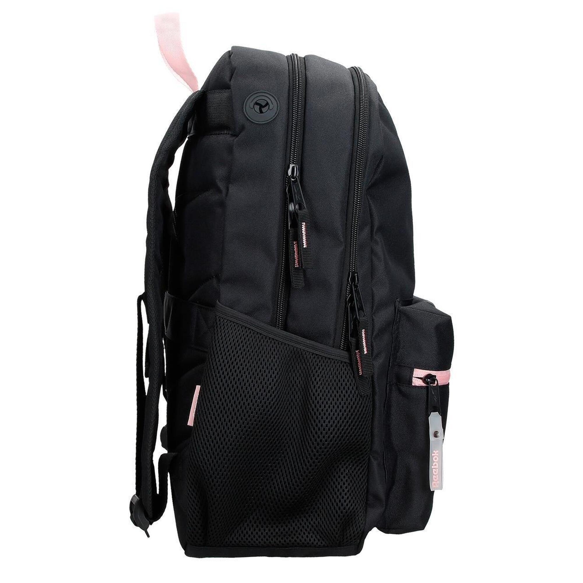 Mochila escolar  Reebok Beverly 44cm Negro