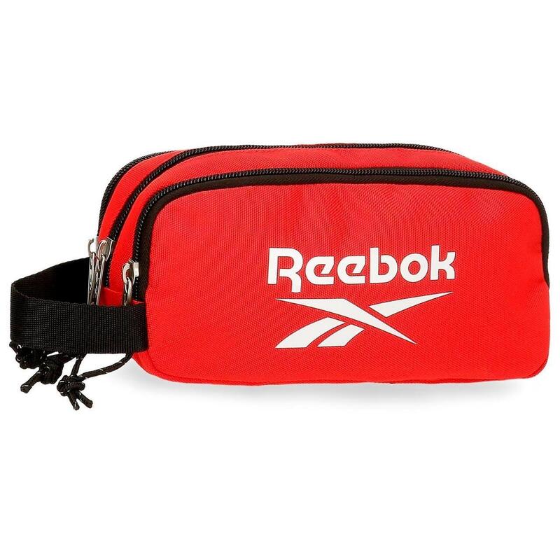 Estuche tres compartimentos Unisex Reebok Boston 10cm Rojo