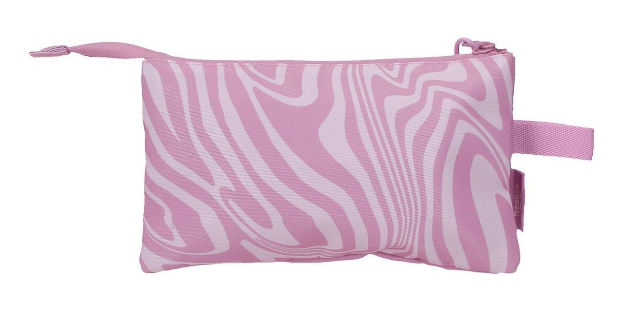 Estuche tres compartimentos Reebok Festival 12cm Rosa 2/5