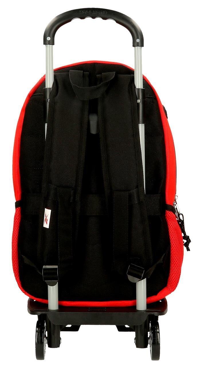 Zaino scolastico a due scomparti con carrello unisex Reebok Boston 44cm Rosso 2/5