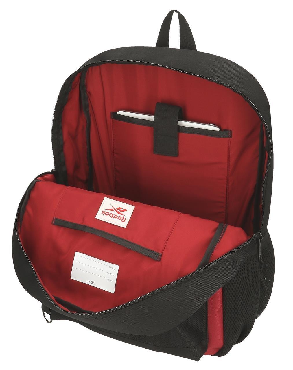Sac à dos scolaire enfant Reebok Portland 44cm Noir 3/5