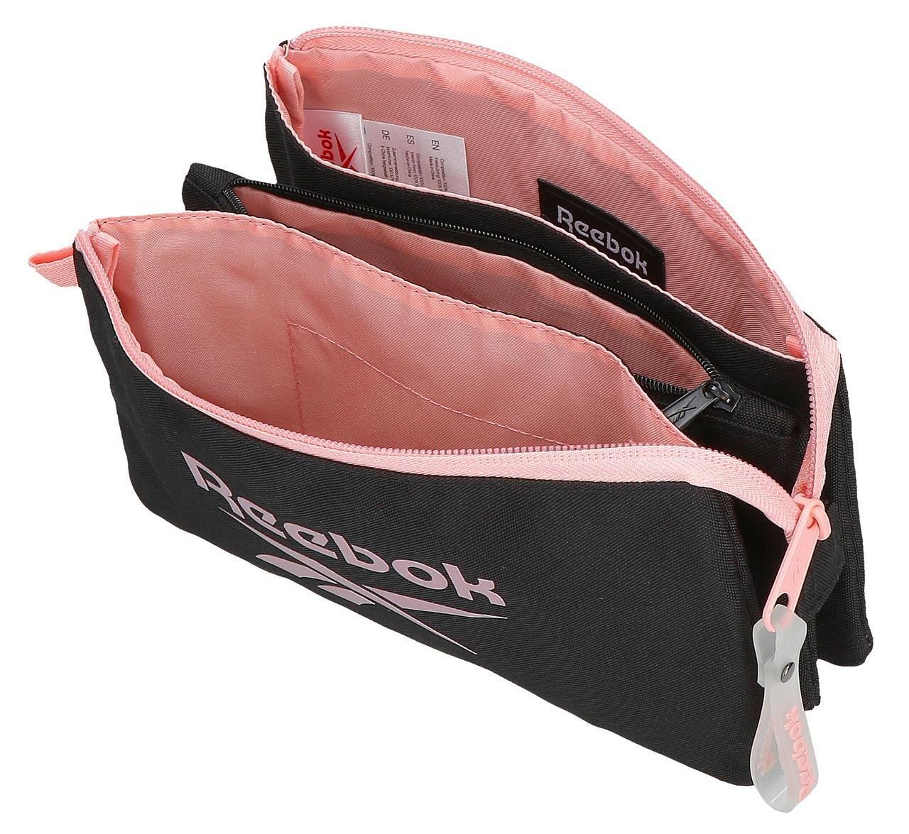 Astuccio tre scomparti ragazza Reebok Beverly 12cm Nero 3/5