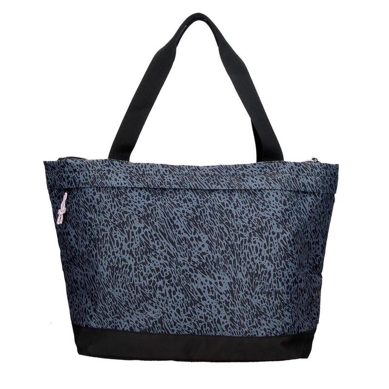 Tote Bag Mujer Reebok Leopard 41cm Negro