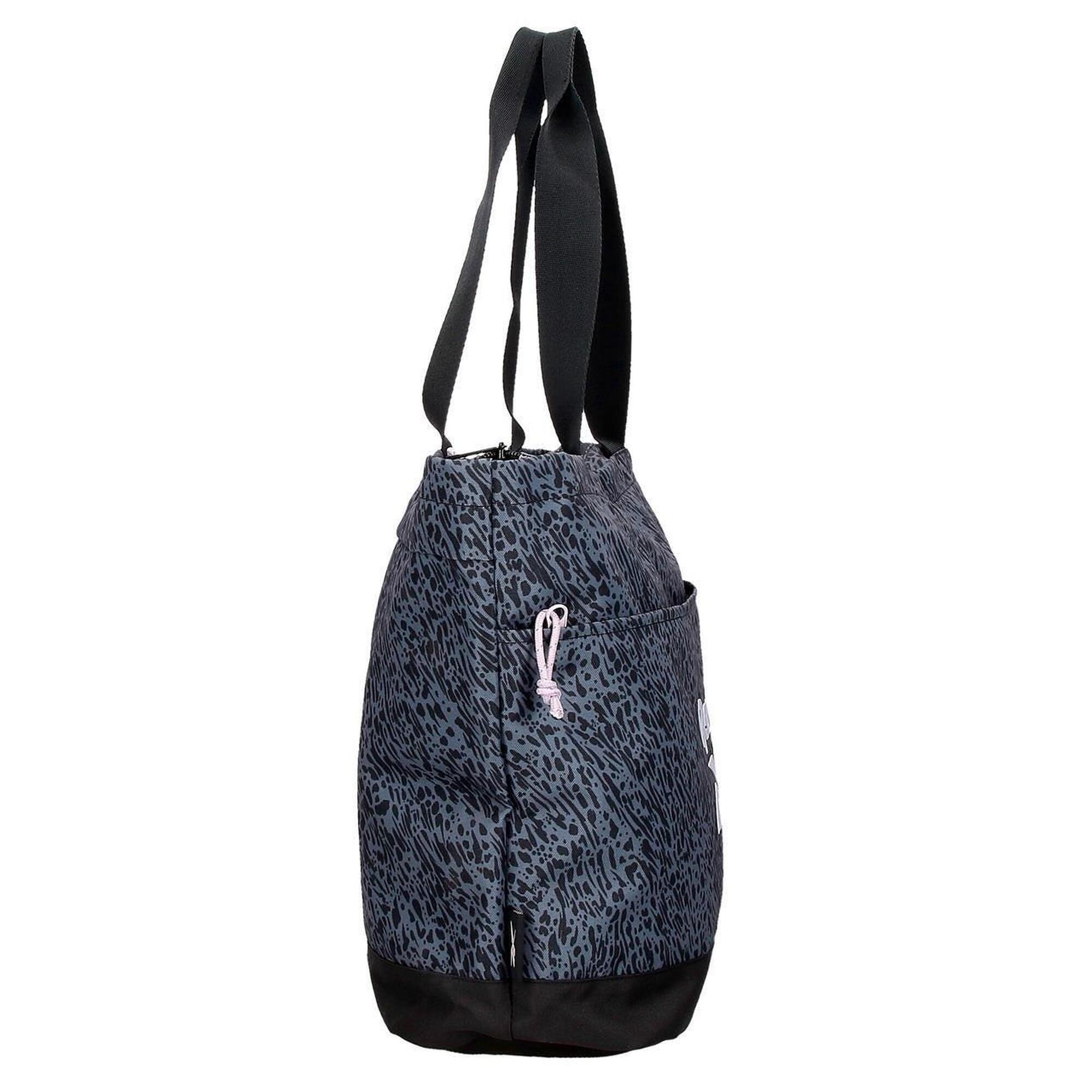 Tote Bag Mujer Reebok Leopard 41cm Negro