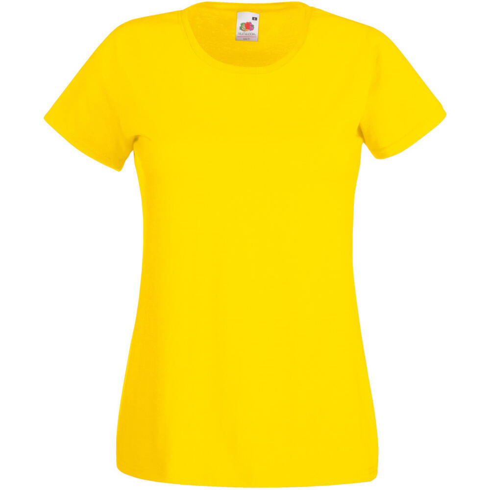 Womens/Ladies Value Fitted Short Sleeve Casual T-Shirt