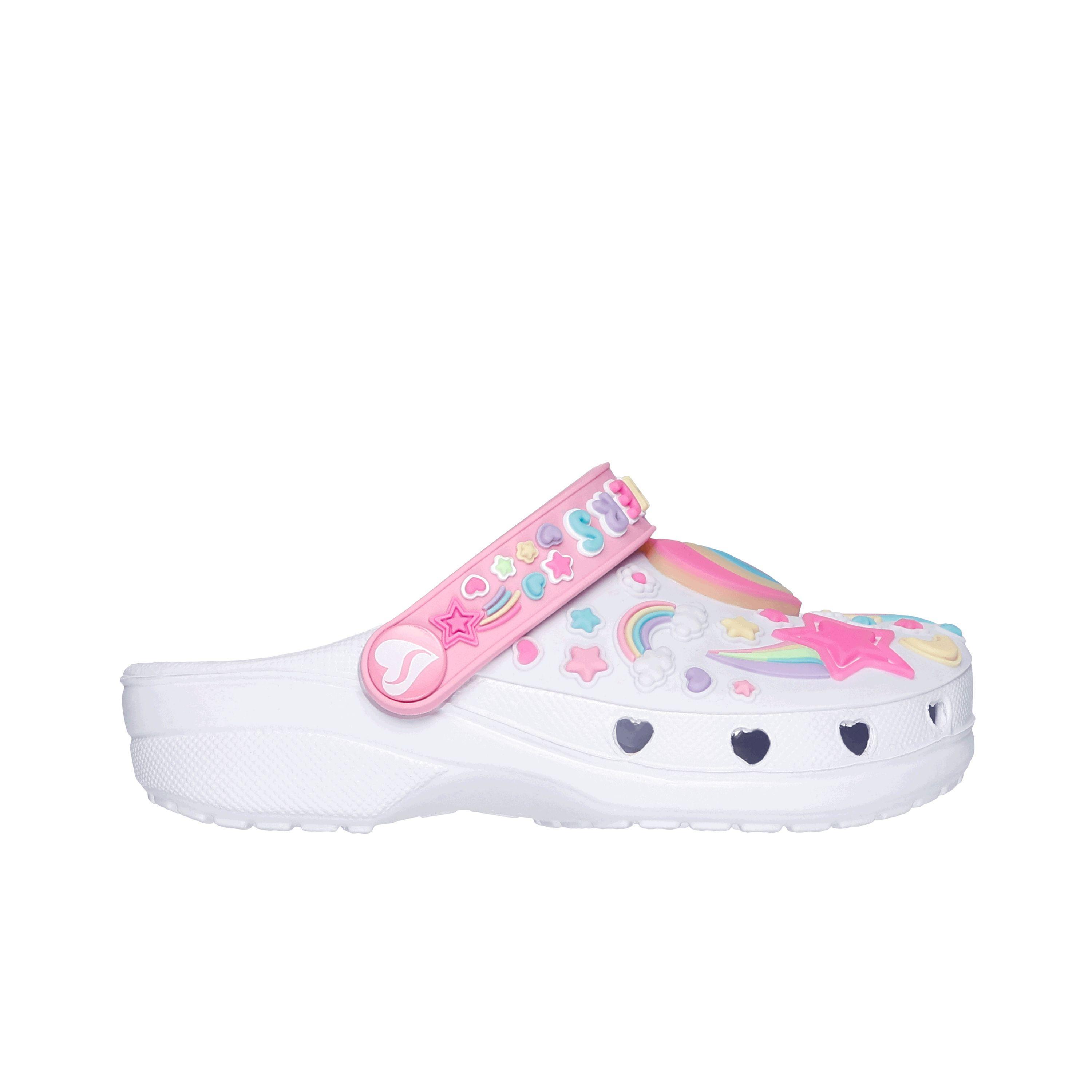 Zuecos Nina Skechers 308406L LVMT Lila claro con Tira Trasera