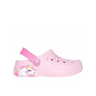 Zuecos Niña Skechers 308400N_LTPK Lilas con Tira Trasera