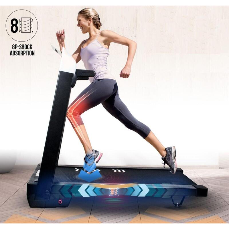 PollyFit Supercompacte Loopband 34cm, MET Power Rugleuning, Bluetooth