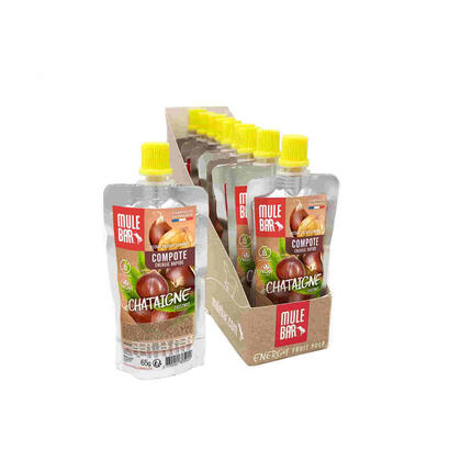 10 compotes énergétiques - vegan - 65g - Patate douce - Carotte - Orange