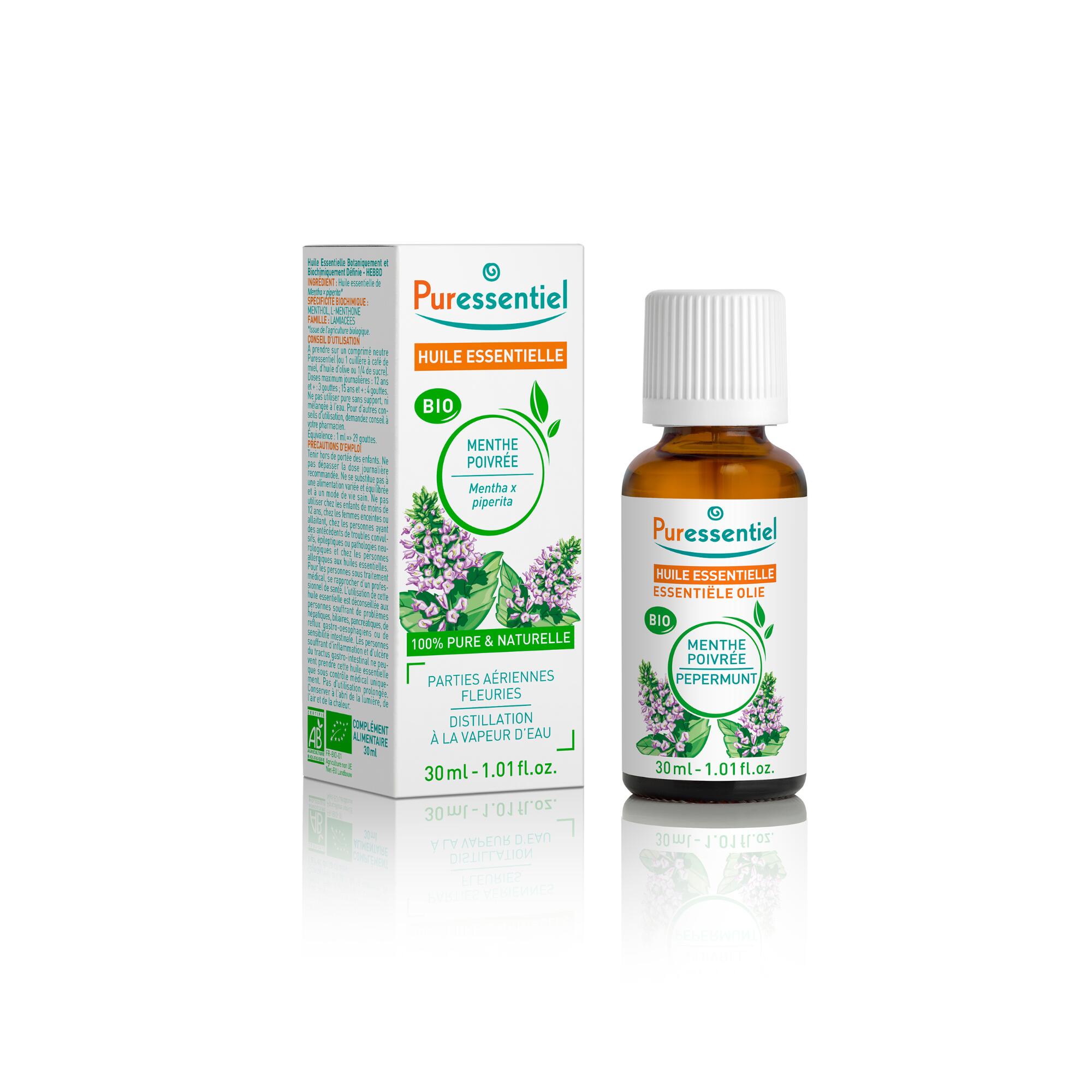 Puressentiel - Huile Essentielle | Menthe Poivrée | Bio | 30 Ml - Huile Essentielle - 80 G - Decathlon