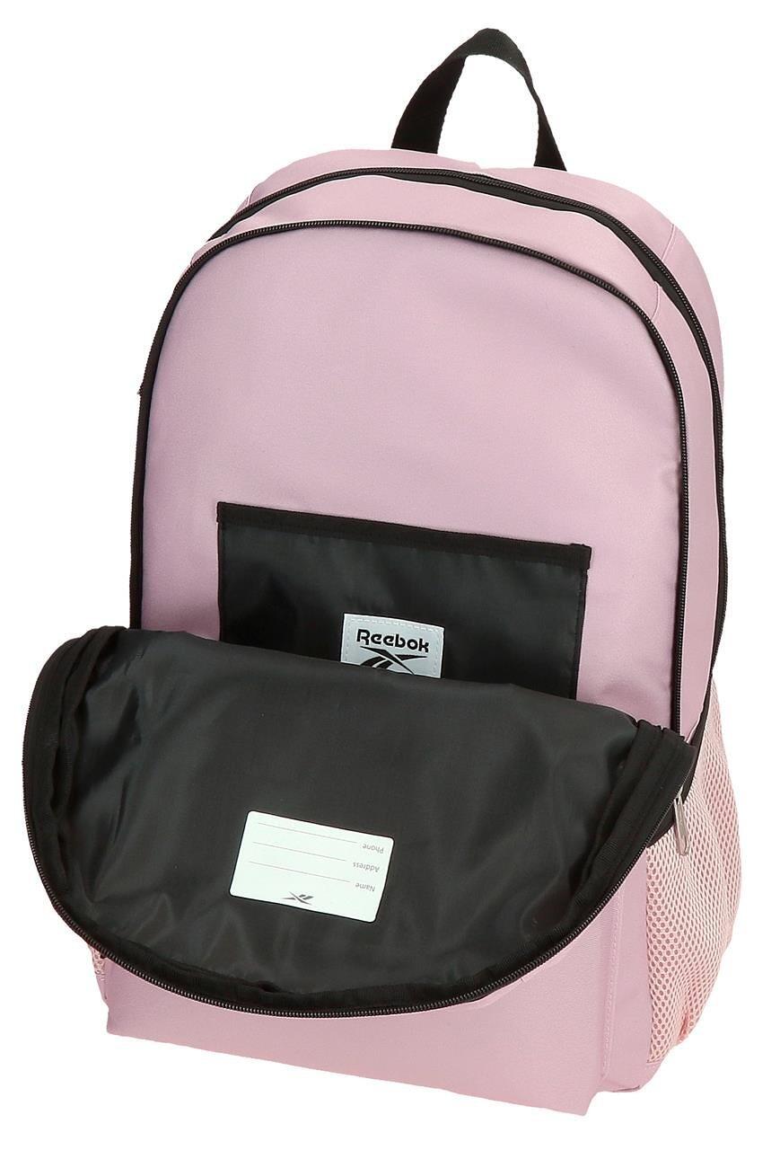 Mochila escolar de dois compartimentos Menina Reebok Boston 44cm Rosa 5/5