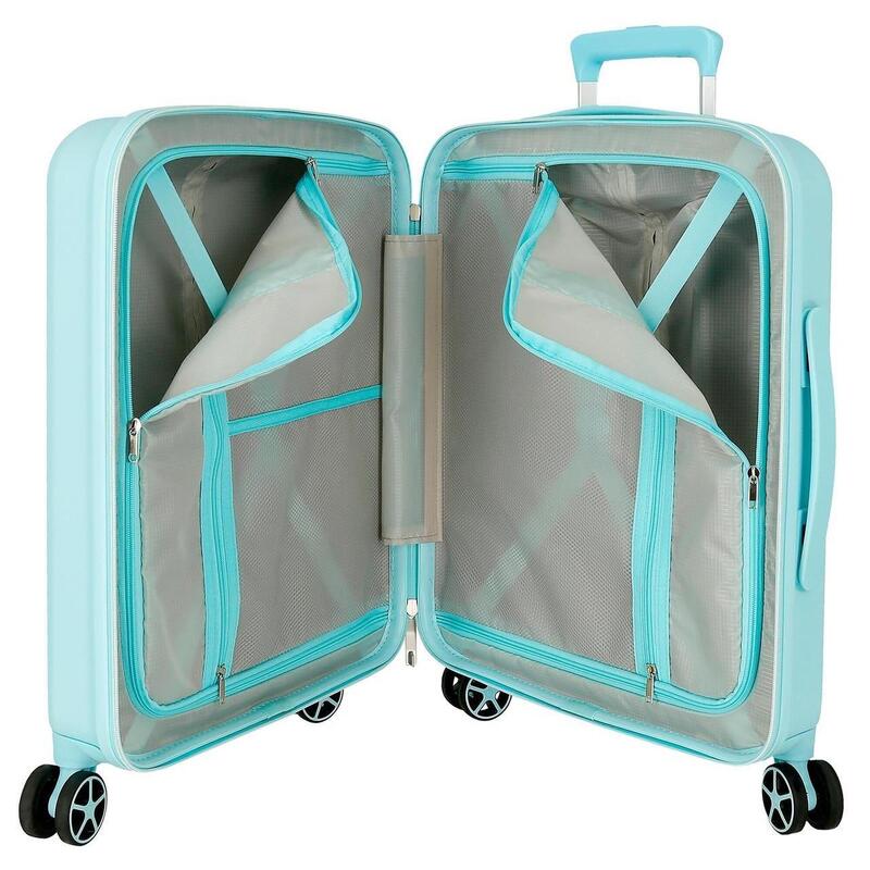 Maleta de cabina ABS rígida Reebok Ann 55cm 38L Turquesa