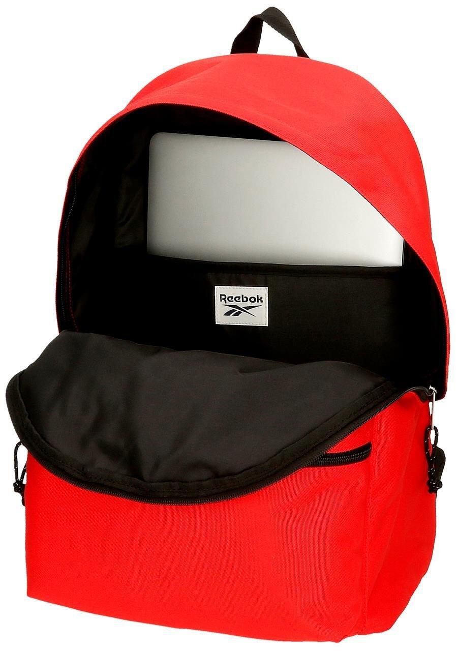 Mochila escolar Unisex Reebok Boston 44cm Vermelho 3/5