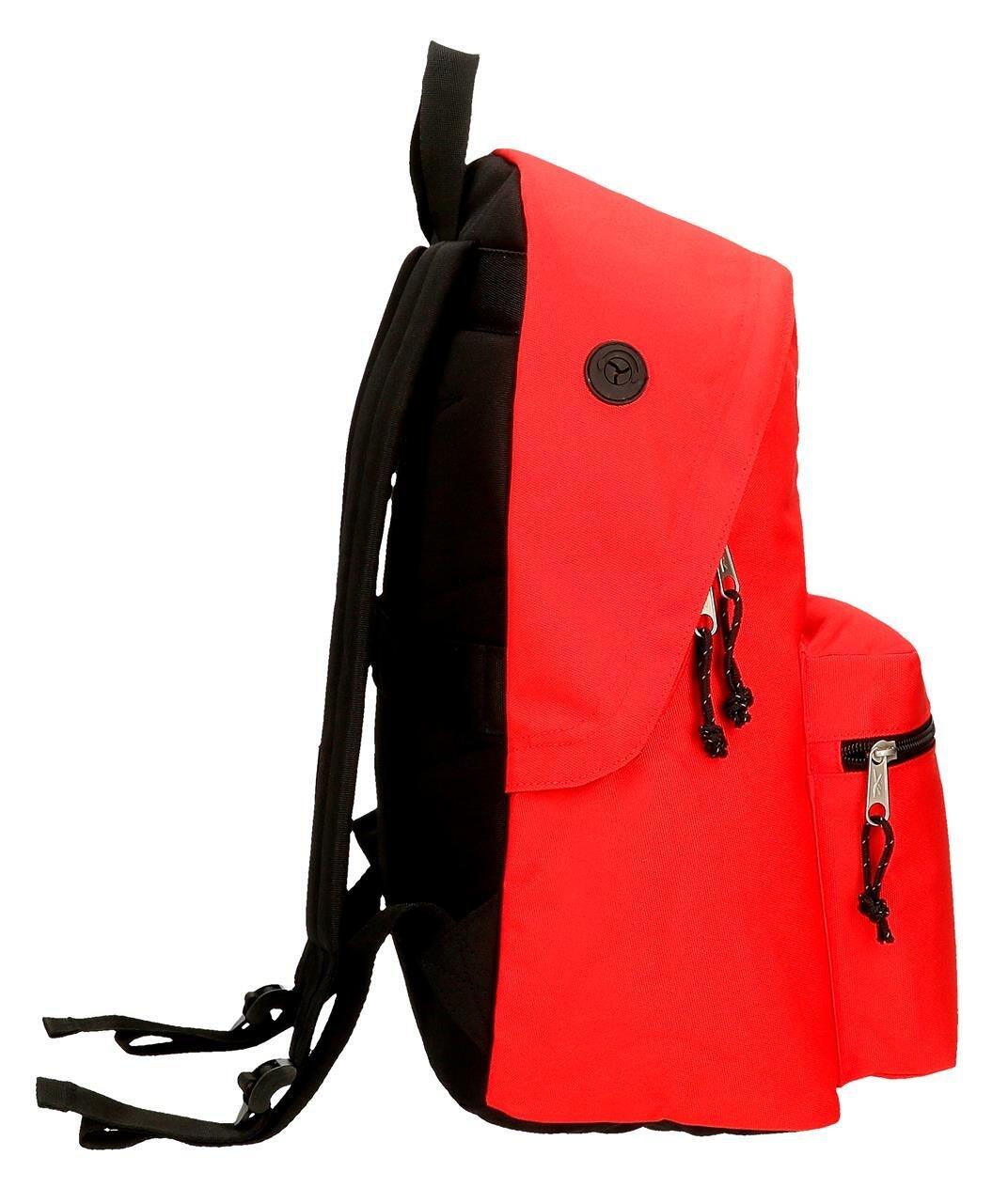 Mochila escolar Unisex Reebok Boston 44cm Vermelho 4/5