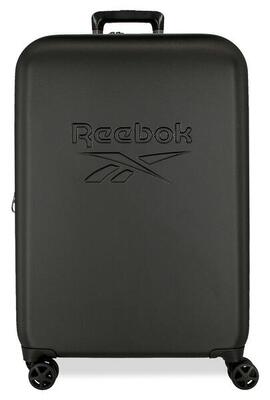 Valigia media rigida ABS Unisex Reebok Franklin 70cm 73L Nero