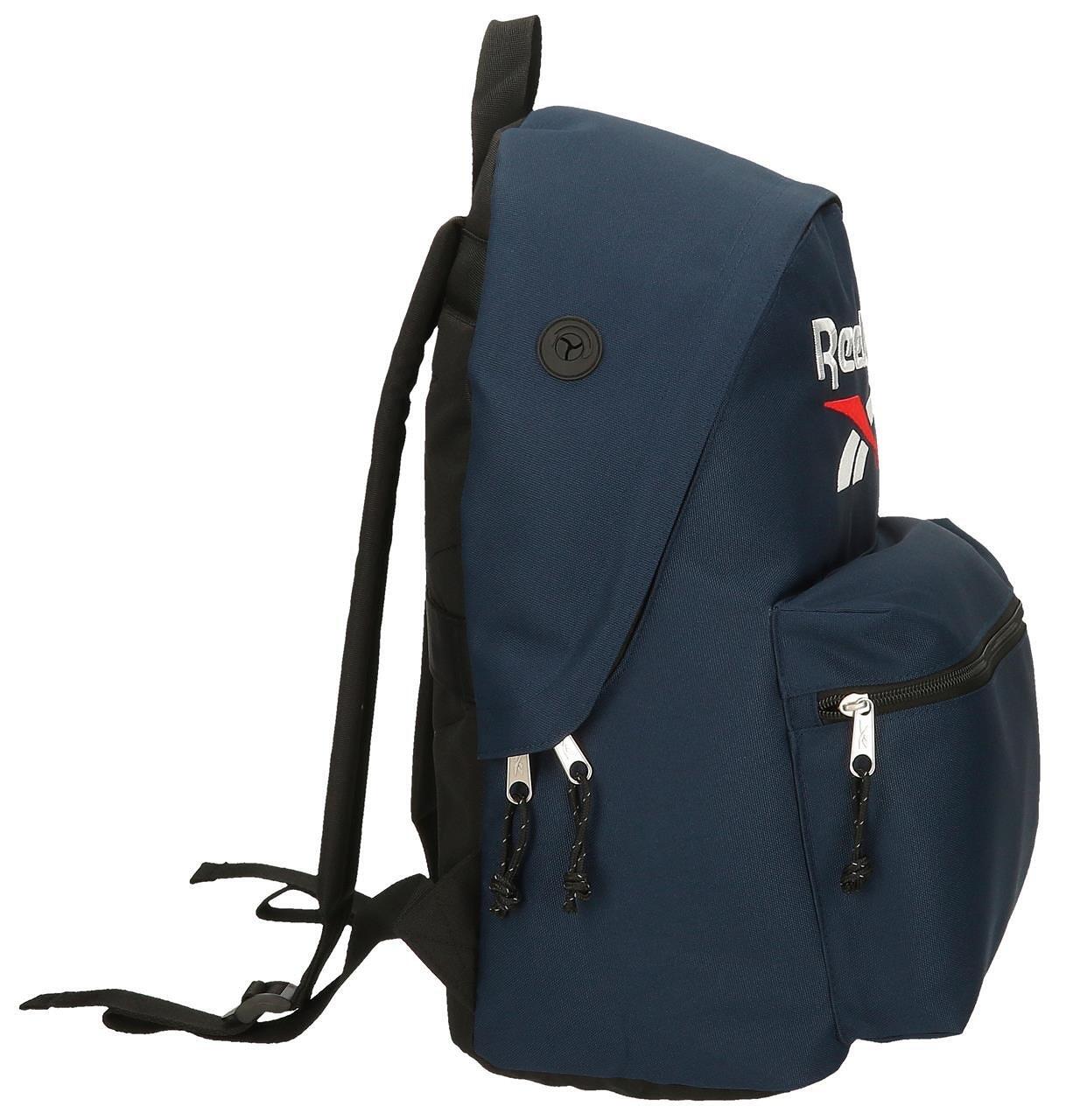 Mochila escolar Unisex Reebok Boston 44cm Azul marinho 4/5