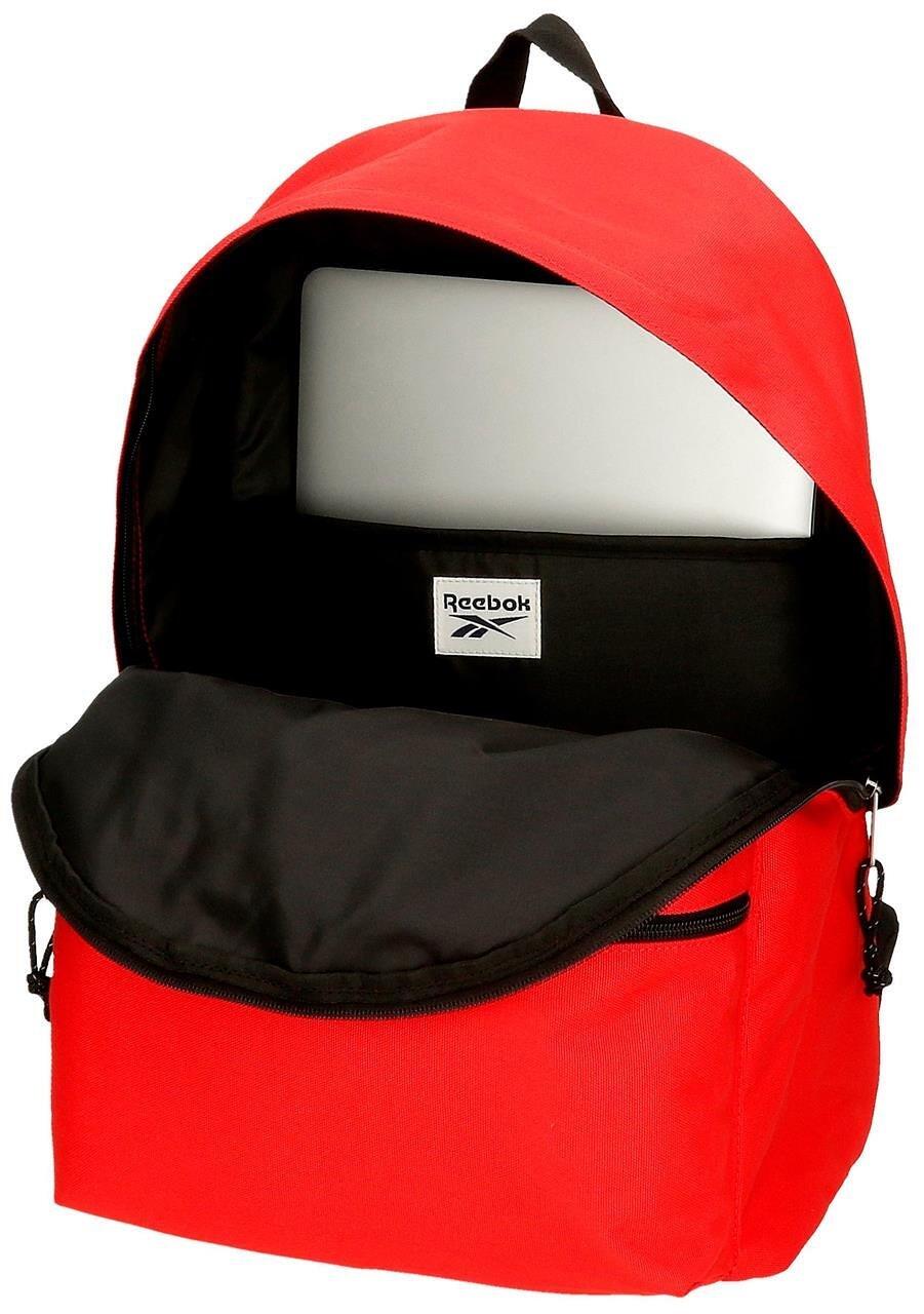 Zaino scolastico con carrello unisex Reebok Boston 44cm Rosso 3/5