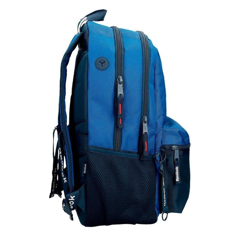 Mochila escolar  Reebok Atlantic 44cm Azul