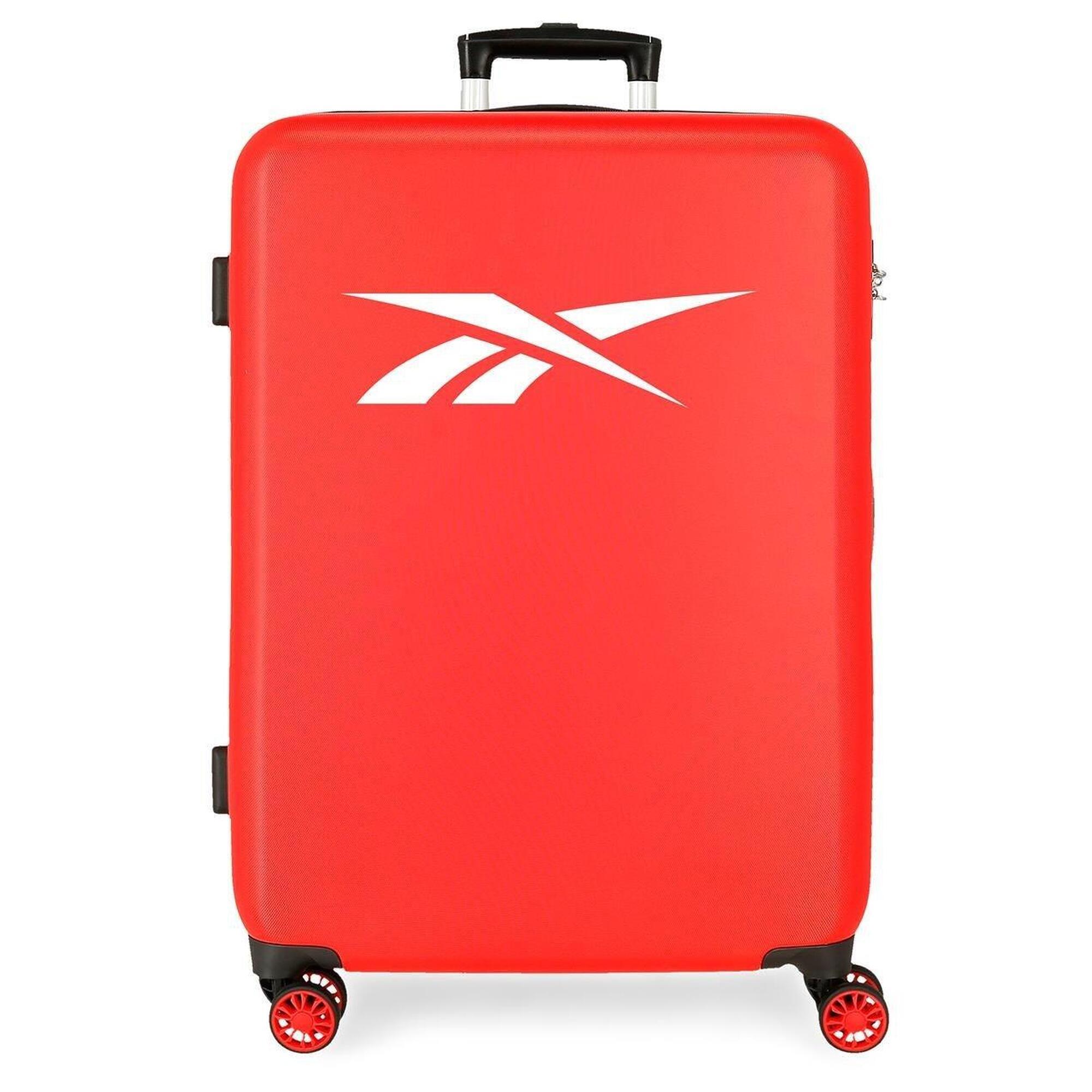 Reebok - Valise Moyenne Abs Rigide Enfant Reebok Portland 68cm 70l Rouge - Sac De Voyage - Rouge - 70 L - Decathlon