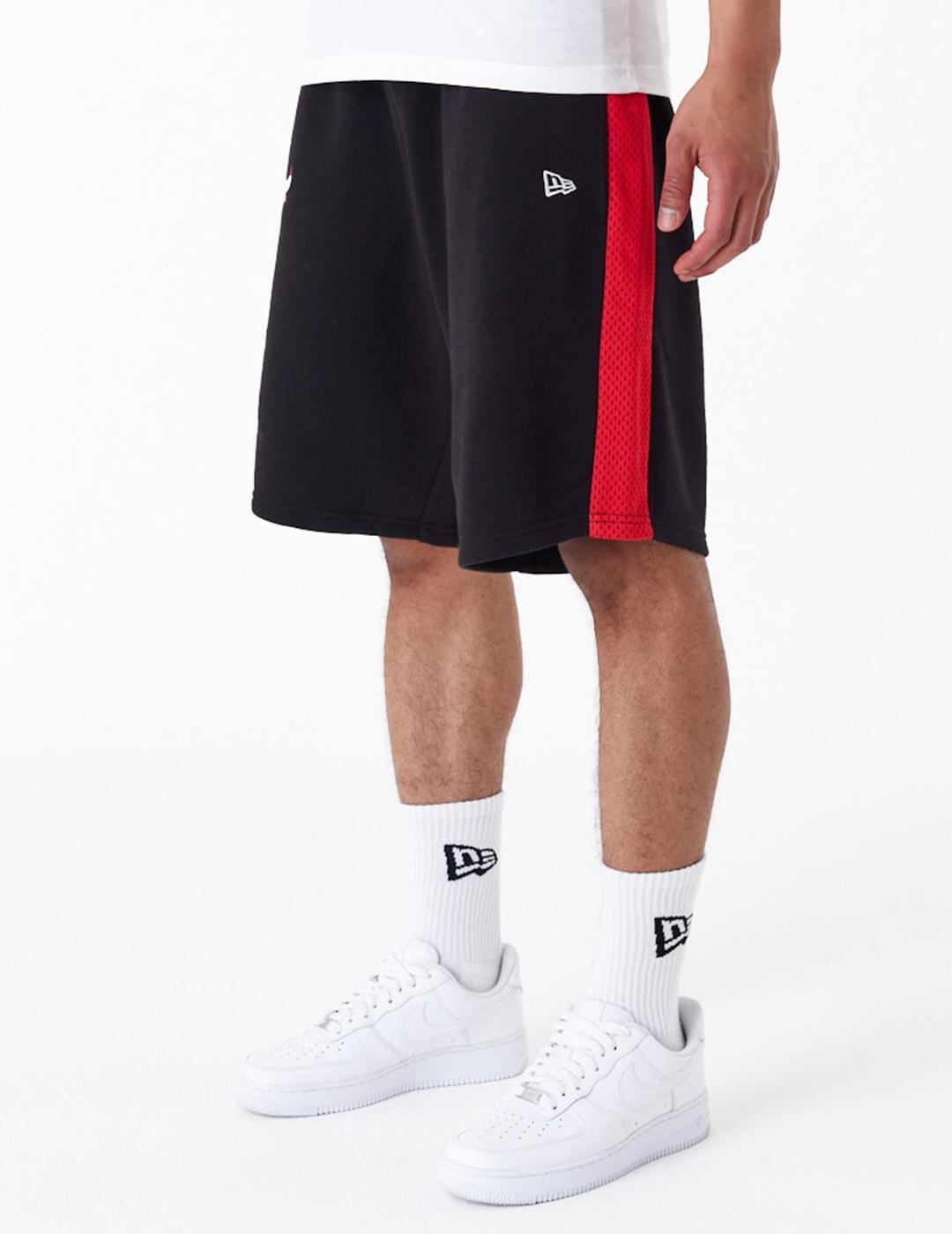 Pantaloni Corti New Era Nba Mesh Panel Os Shorts Chibul  Blkfdr Adulto 5/7