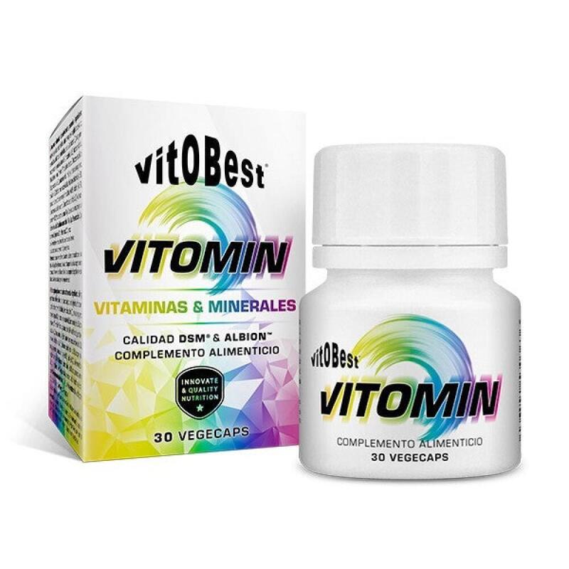 Vitomin - 30 cápsulas de VitoBest Exclusivo Online      6,20€  Preço por quantidade 206,67€kg VITOBEST Vitomin - 30 cápsulas de VitoBestVendido e expedido por: Masmusculo    
