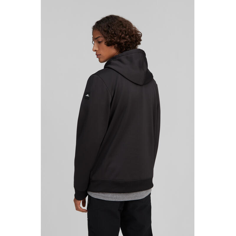 Pulóver O'Neill Rutile Hooded Fleece, Fekete, Férfiak