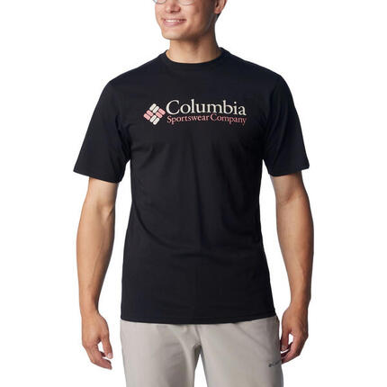 T-Shirt Columbia Basic Logo, Schwarz, Herren