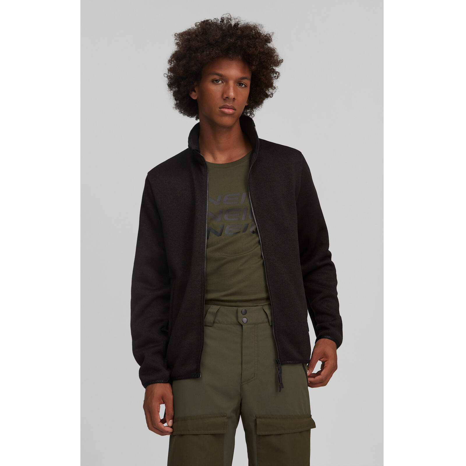 Blusa de esquí O'Neill Piste Fleece, Negro, Hombre 3/5