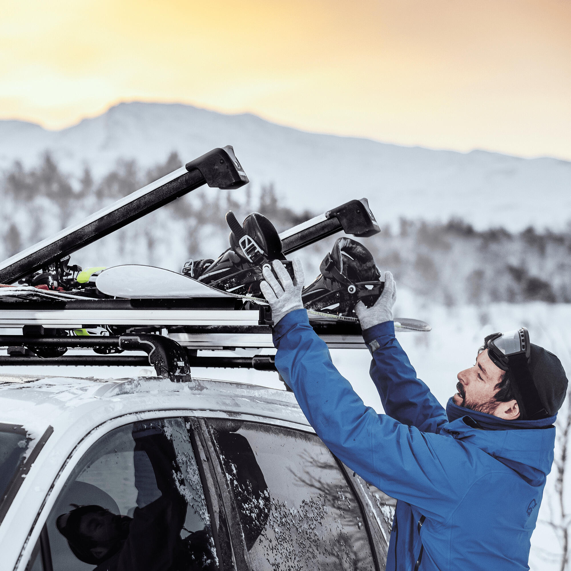 Ski- en snowboarddrager Thule SnowPack Extender 5/7