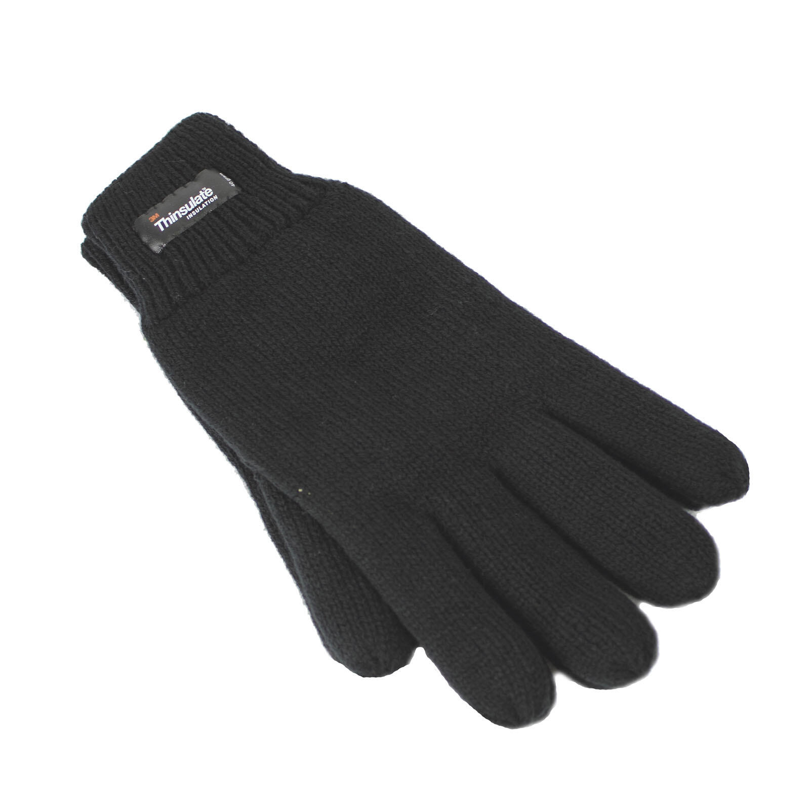 3M THINSULATE Gloves Snow Ski Knitted Polar Fleece Thermal Plain