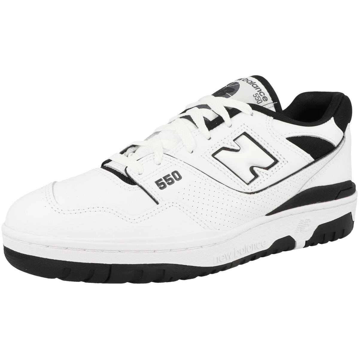 Sneakers New Balance 550 Bianche e Nere da Uomo 4/7