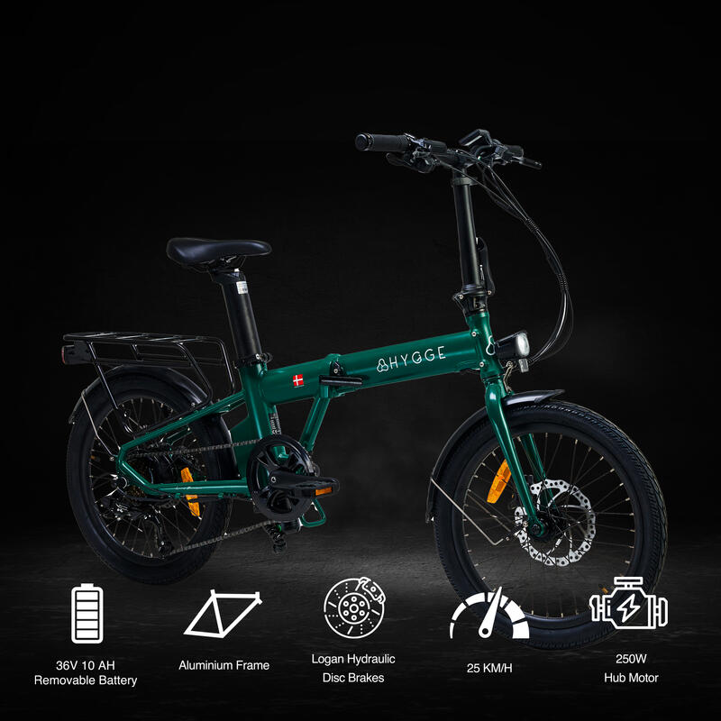Bici elettrica pieghevole Hygge Virum 2024 E-Bike leggera