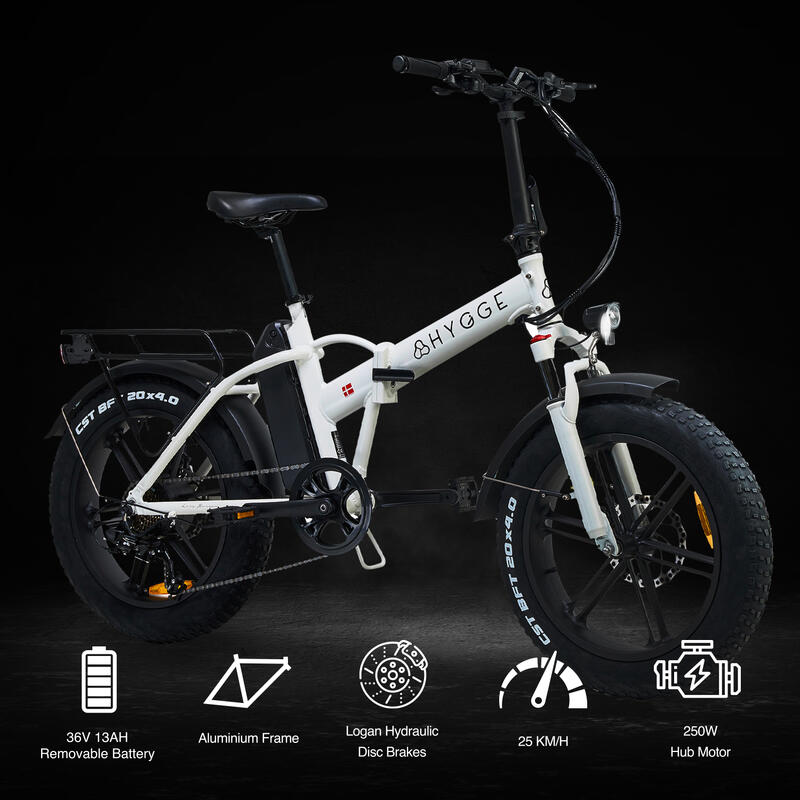 Bici elettrica pieghevole Hygge Vester 2024 con ruota da 20 pollici