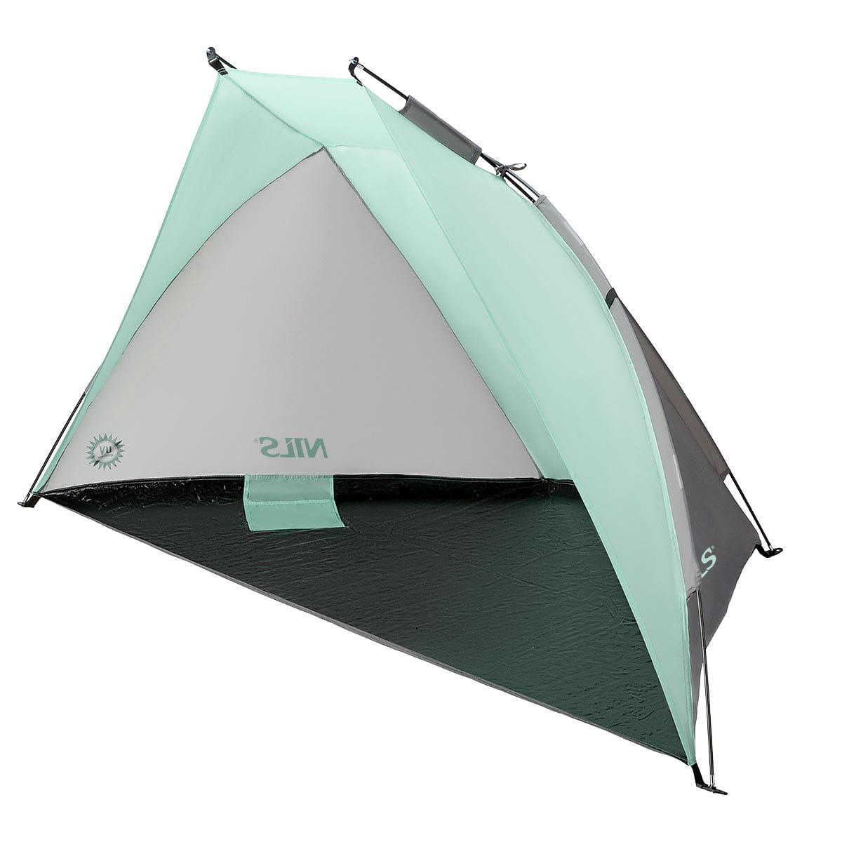 Nils Camp - Tente De Plage Pliante Au Sol Nils Camp Nc3039 - Abris Anti Uv - Gris|vert - No Size - Decathlon