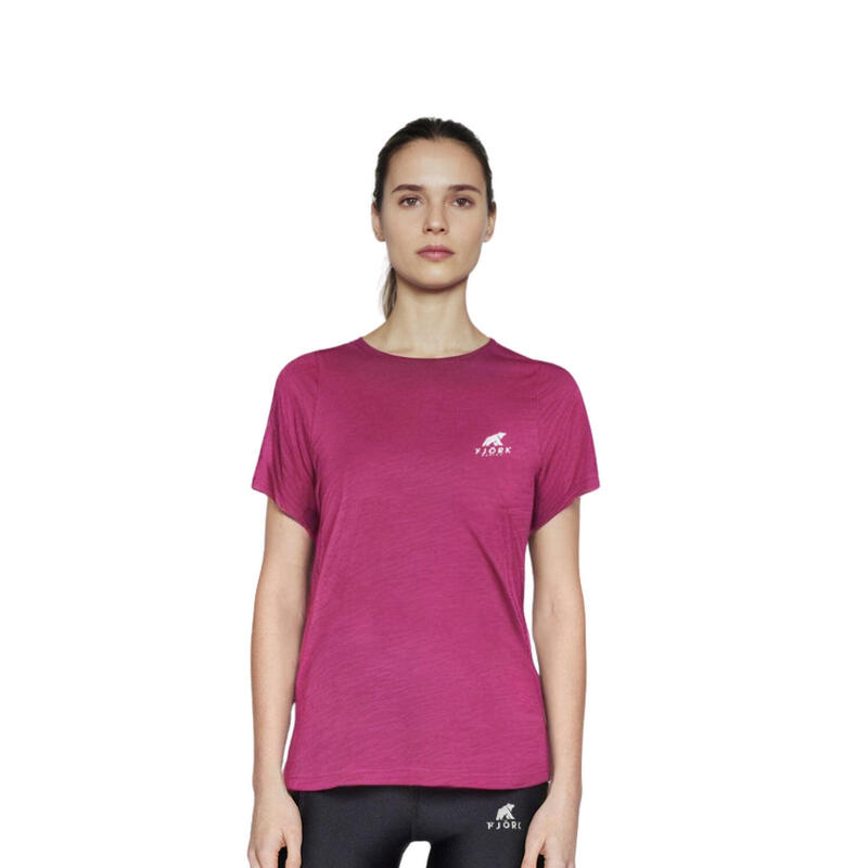 Camiseta trekking merino mujer