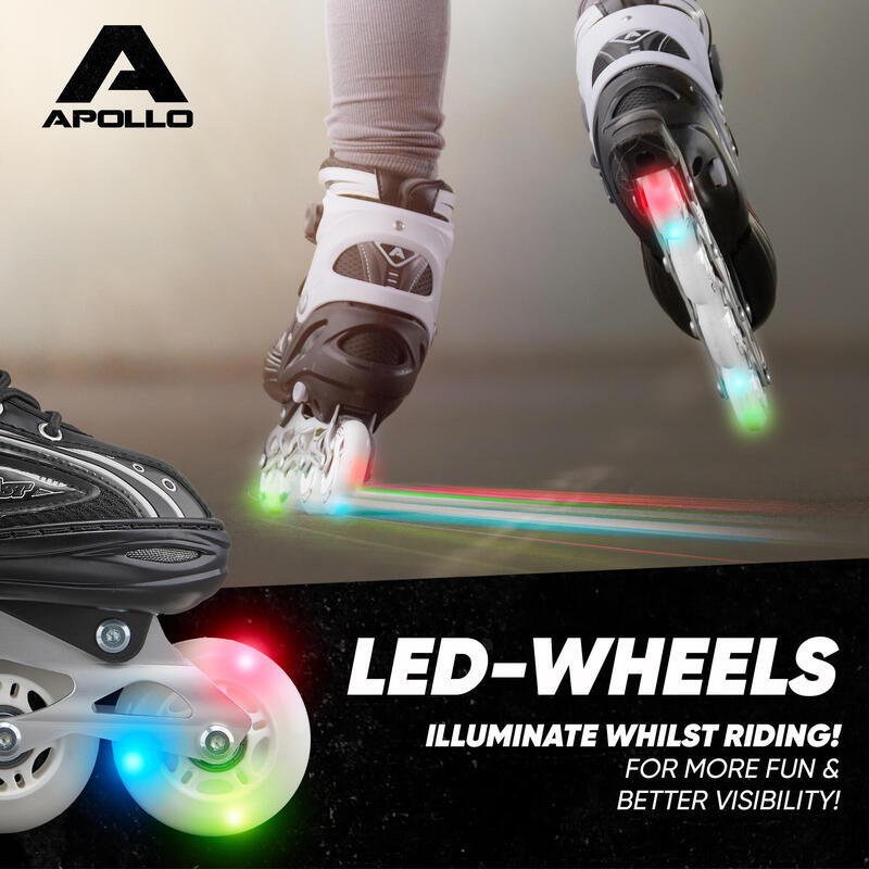 Patines en Línea Niña y Niño Super Blades X Pro S, M, L – Patines de Ruedas LED