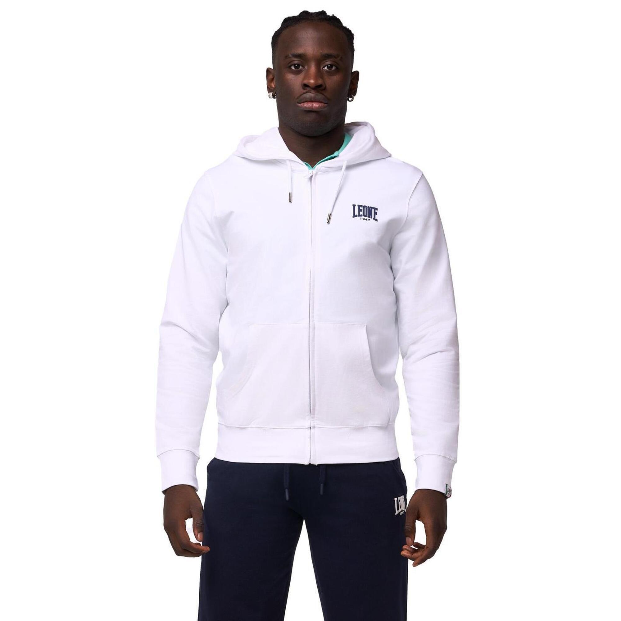 Leone 1947 Apparel - Leone Basic Sweat À Capuche Zippé Sans Sweat-shirt Pour Hommes - Sweat-shirt - Blanc - 48 Xl - Decathlon
