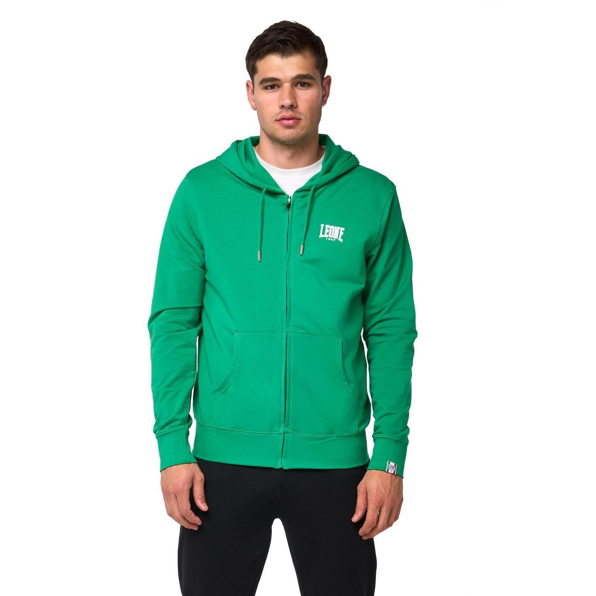 Leone 1947 Apparel - Leone Basic Sweat À Capuche Zippé Sans Sweat-shirt Pour Hommes - Sweat-shirt - Vert - 40 M - Decathlon