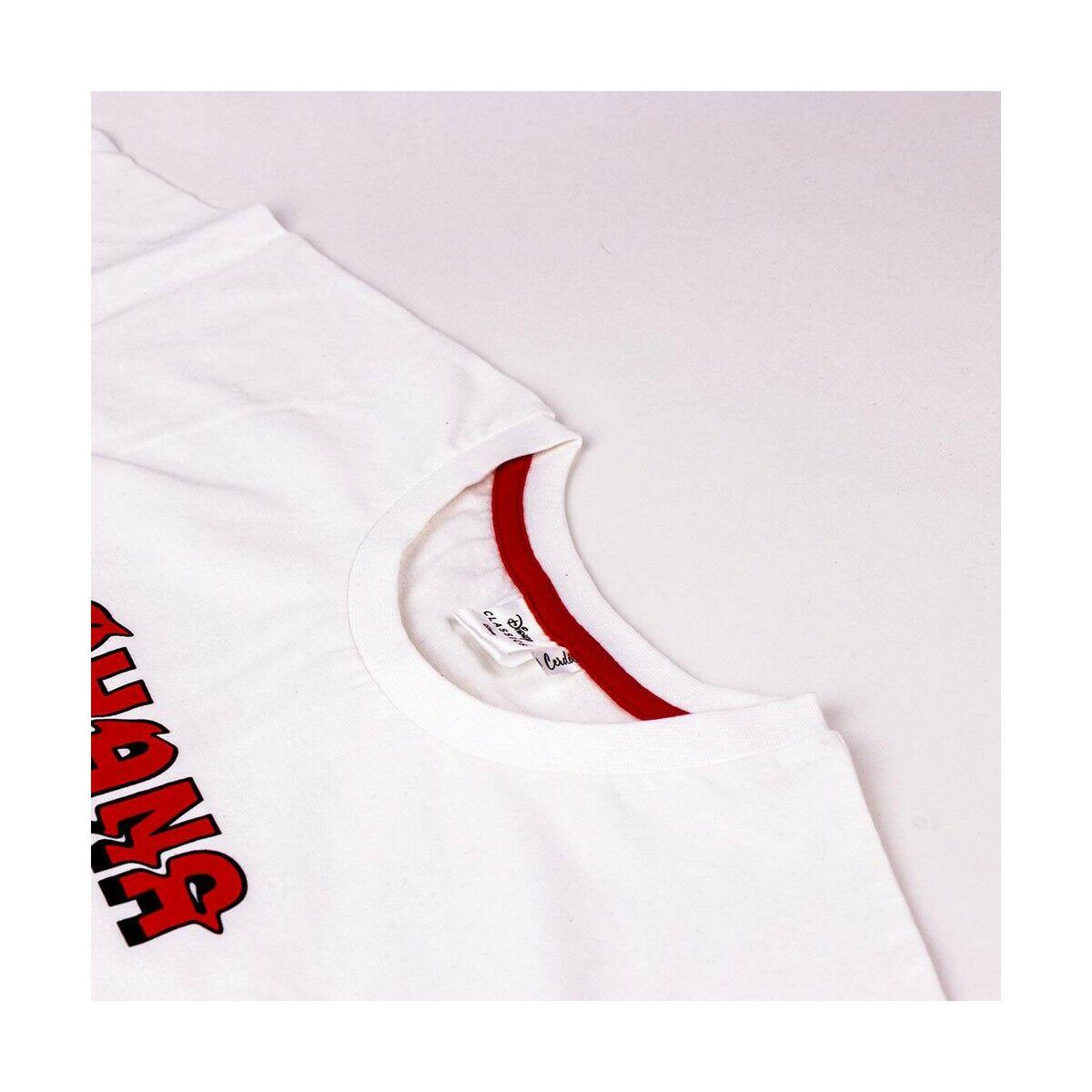 Damen Kurzarm-T-Shirt Stitch Weiß 3/4