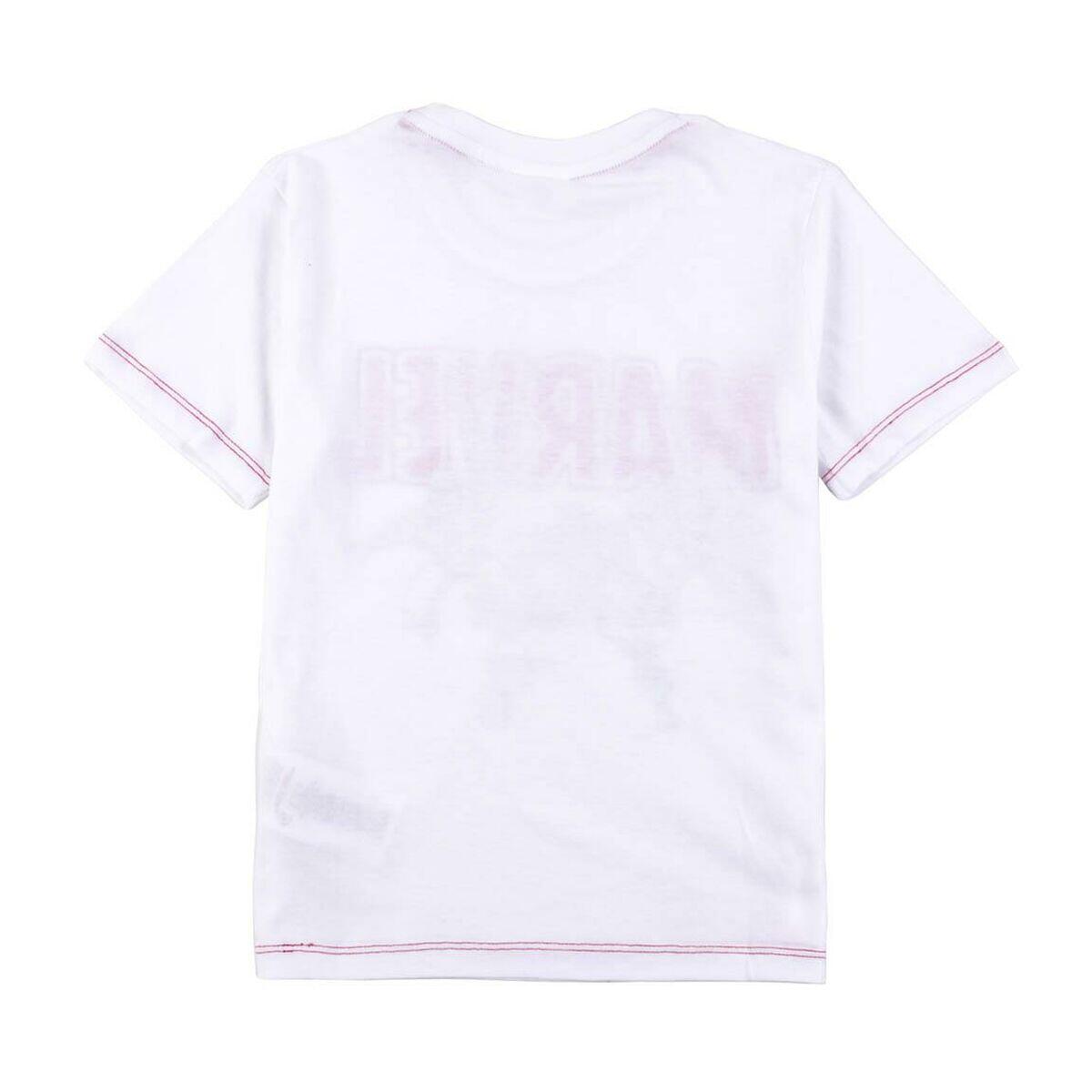 Camisola de Manga Curta Infantil Marvel Branco 2/2