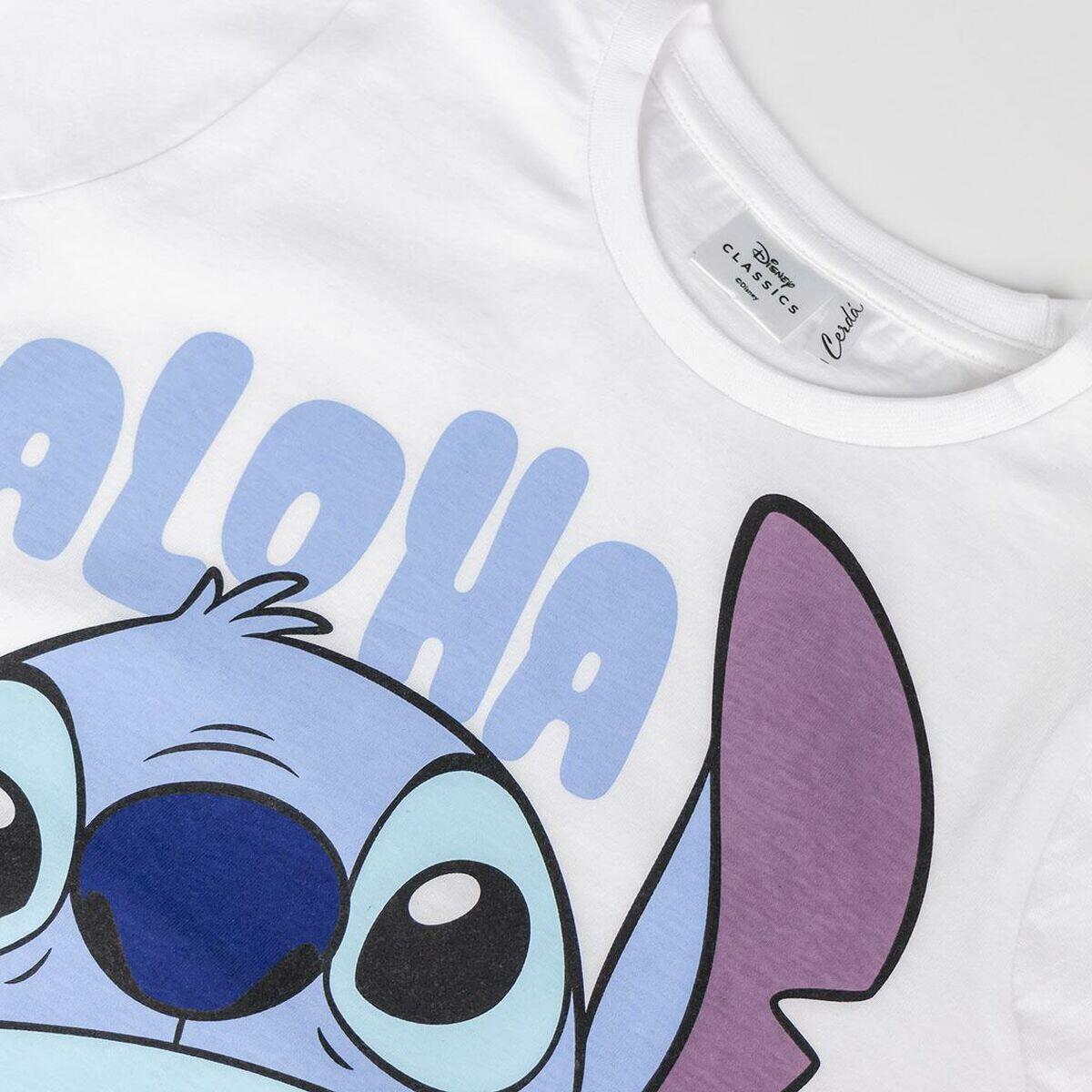 Kurzarm-T-Shirt für Kinder Stitch Weiß 3/5