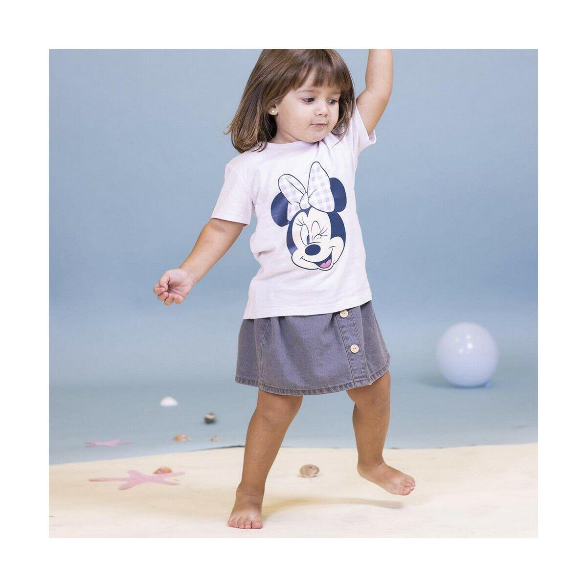 Kurzarm-T-Shirt für Kinder Minnie Mouse Lila 5/5