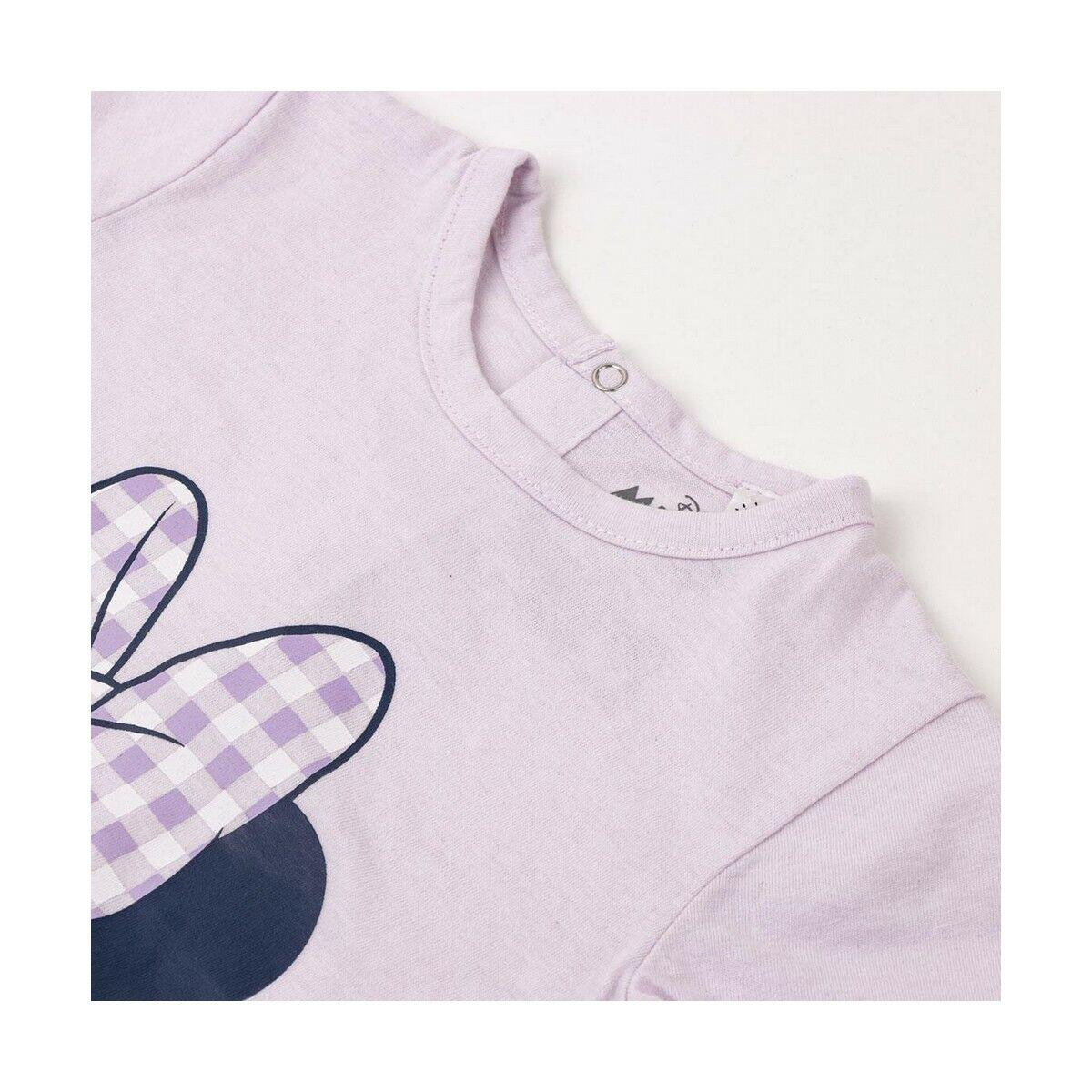 Kurzarm-T-Shirt für Kinder Minnie Mouse Lila 2/5