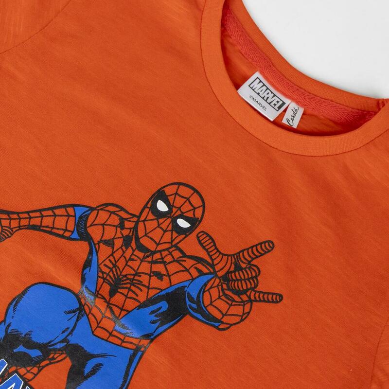 Maglia a Maniche Corte per Bambini Spider-Man Arancio