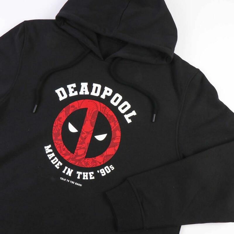 Sudadera con Capucha Hombre Deadpool Negro