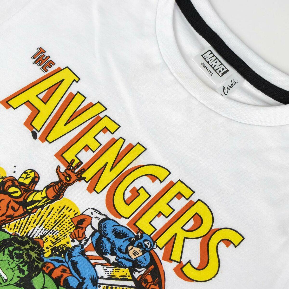 Camiseta de Manga Corta Infantil Marvel Blanco Decathlon