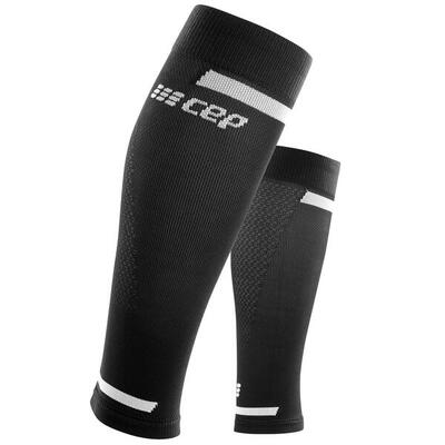 Cep run compressie calf sleeves - zwart - dames
